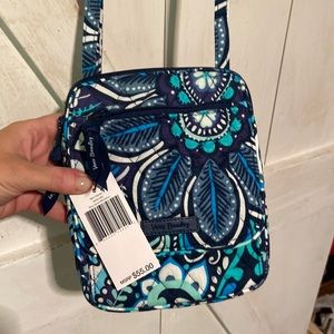 Vera Bradley Blue Island Medallion Mini Hipster Bag